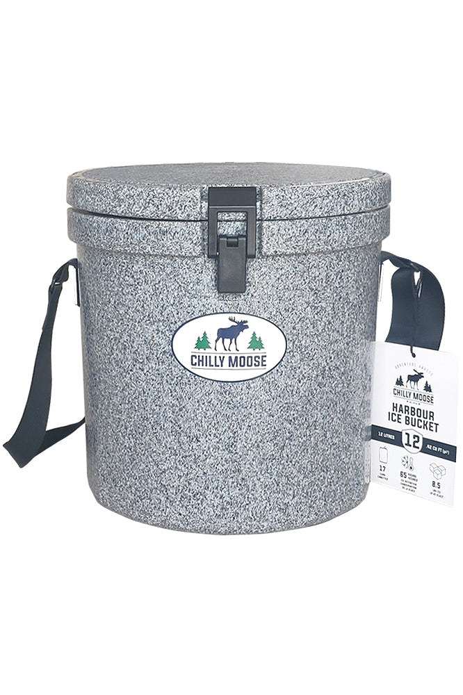 Harbour Bucket Cooler 12L in Moonstone – Chilly Moose – front view closed #colour_moonstone
