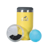 Brent Insulator & Tumbler 410mL in Sunrise – Chilly Moose – Front View with Accessories #colour_sunrise