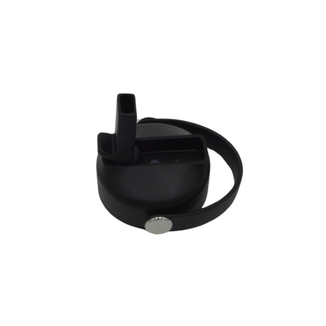 Brunswick & Portage Flip Lid – Chilly Moose – Black flip lid top view #colour_black