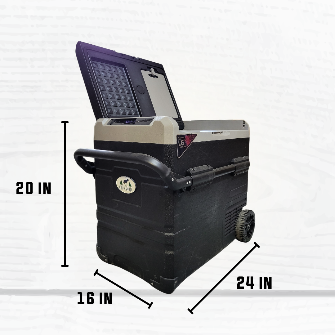 Chilly Moose Wheeled 45L Portable Fridge-Freezer - Battery