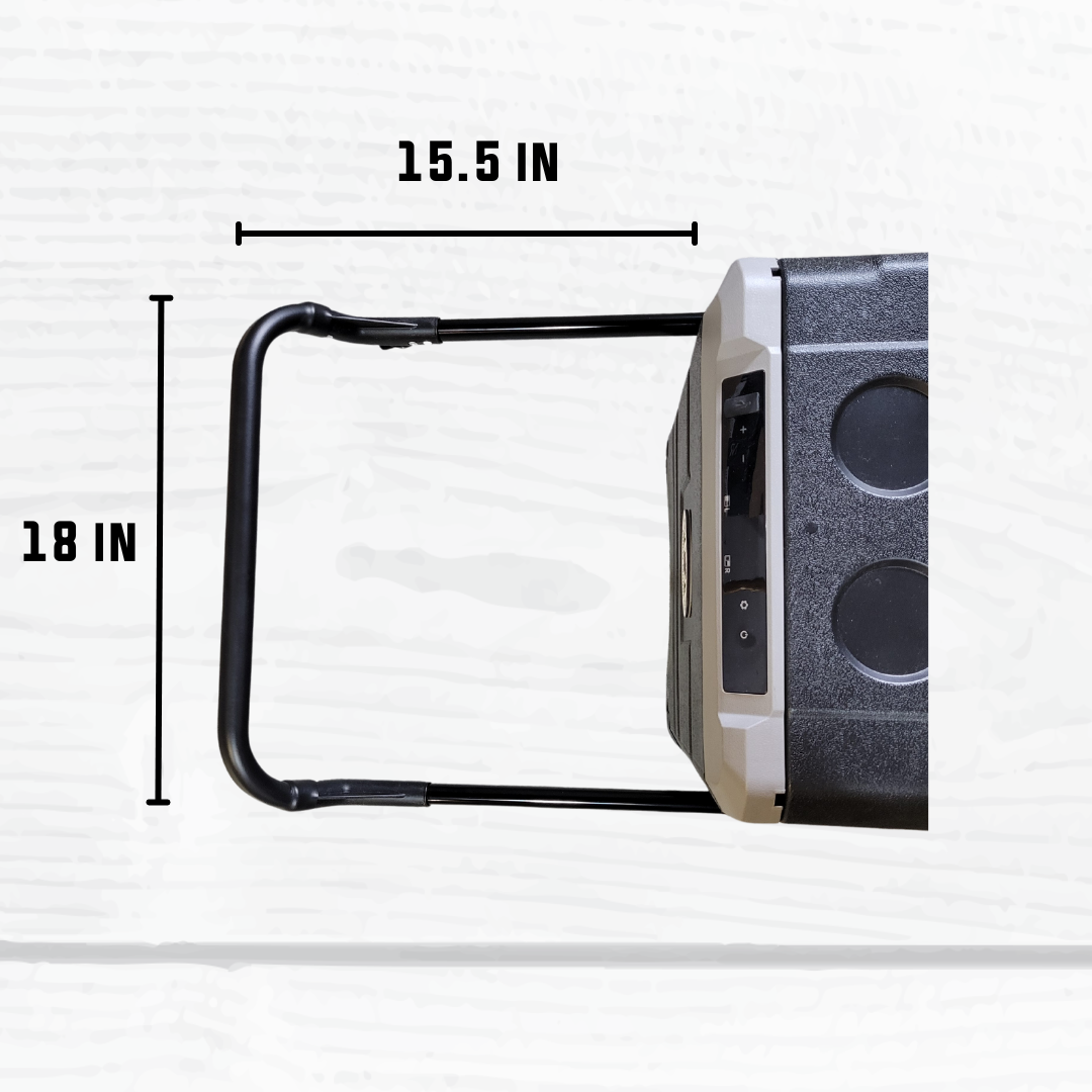 Chilly Moose Wheeled 55L Portable Fridge-Freezer - Battery