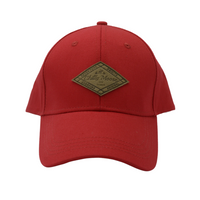 Canadian Original Ballcap in Canoe Red – Chilly Moose – front view #colour_canoe-red