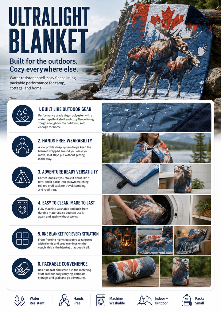Oh Canada - Ultralight Puffy Blanket