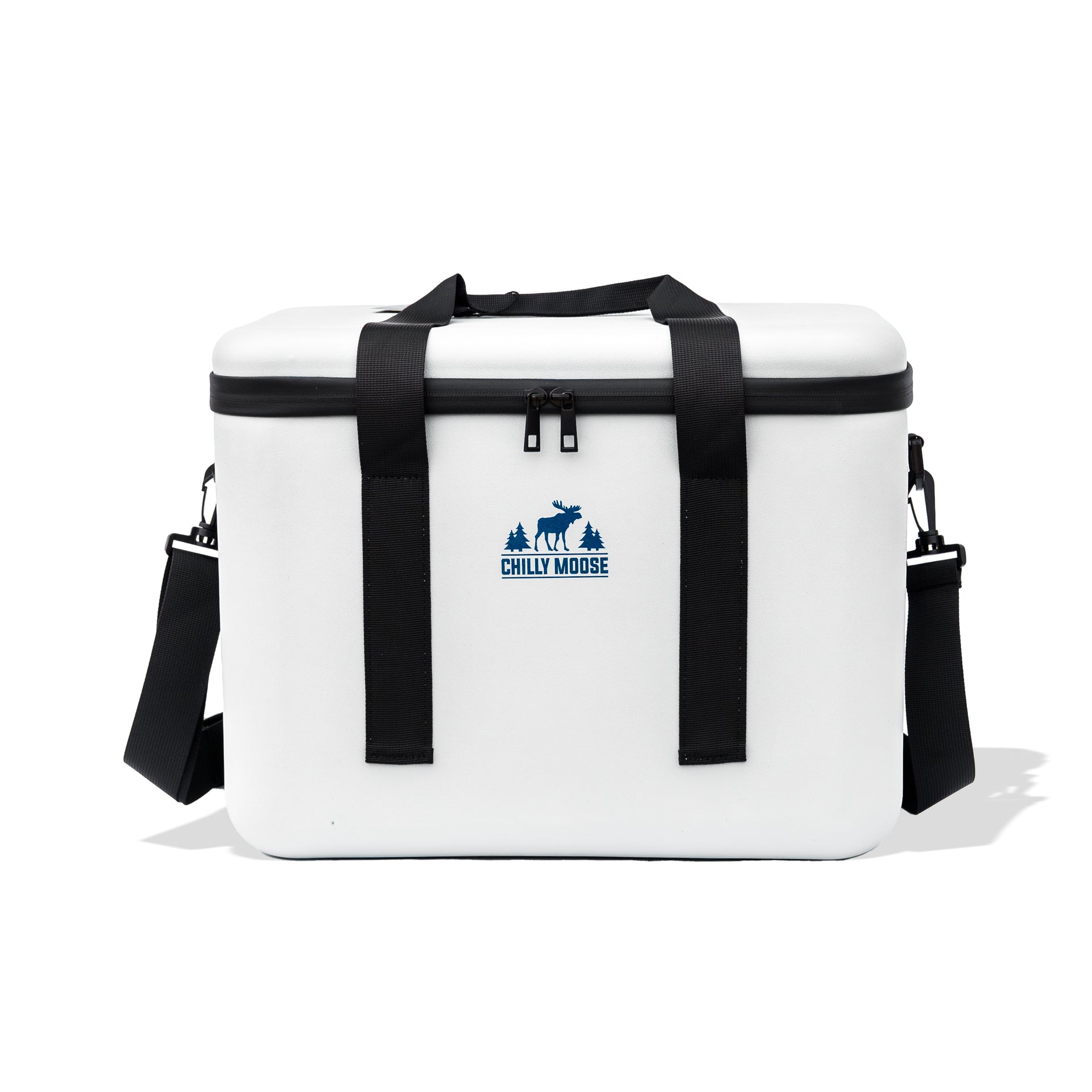 Bowen Cooler Bag 16L in Frost White – Chilly Moose – front angle view #colour_frost-white