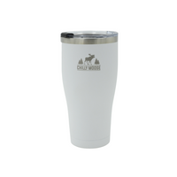 Georgian Tumbler 30oz in Frost White – Chilly Moose – Front View #colour_frost-white