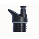 14oz Jasper Bottle Lid – Chilly Moose – Black spout lid with flip-top mechanism side view #colour_black