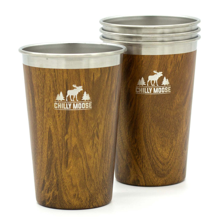 2 Piece Drinkware Mystery Box – Chilly Moose – Long Beach tumbler Woodland #colour_woodland