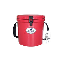 Harbour Bucket Cooler 12L in Canoe Red – Chilly Moose – front view closed #colour_canoe-red