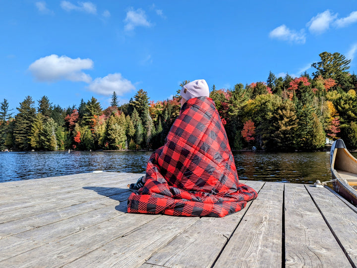 Moose Plaid - Ultralight Puffy Blanket