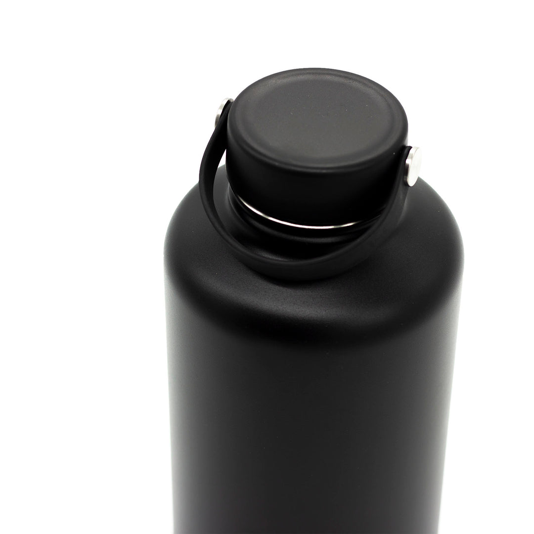 Portage Growler 64oz in Midnight – Chilly Moose – Lid Top View #colour_midnight
